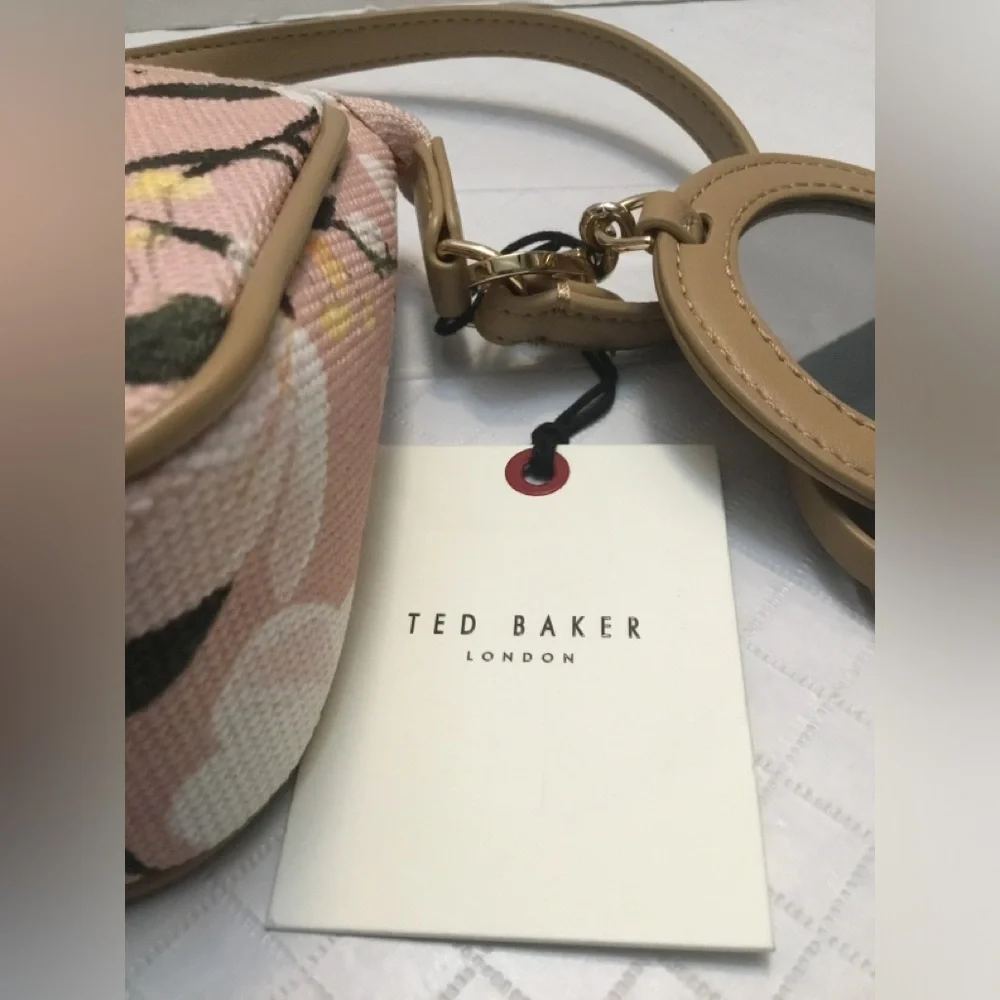 Ted Baker Pink Floral Wristlet Clutch